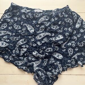 Patrons of Peace High Waist Navy Paisley Shorts